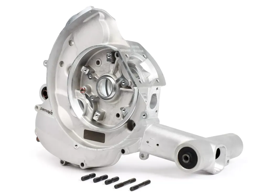 Expédition Rapide Carter moteur -PARMAKIT racing (pour course jusqu&rsquo;à 56mm)- Vespa V50, V90, PV, ET3, PK S, PK XL, Motovespa PK75, grands débordements – sans démarreur électrique
