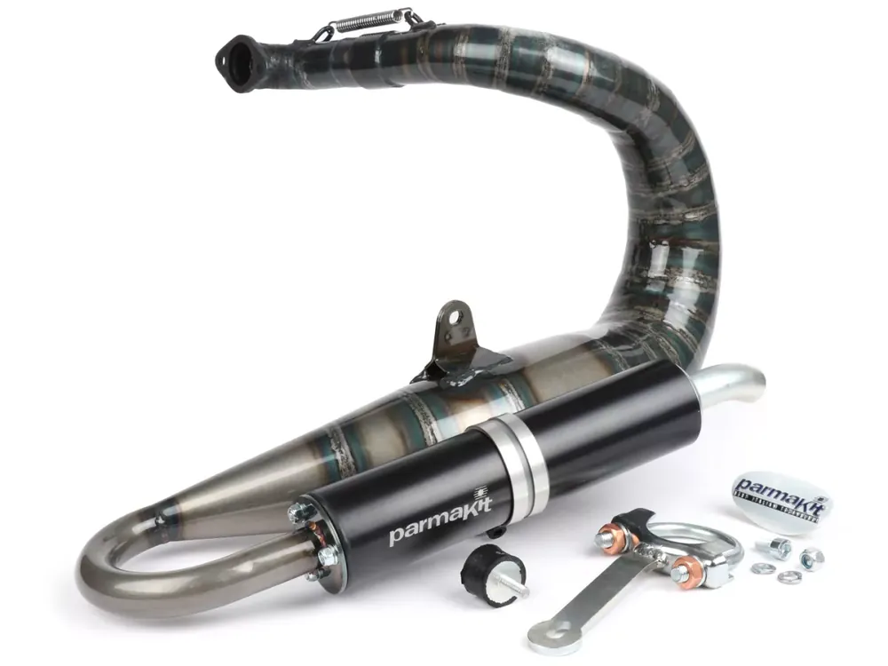 Echappement -PARMAKIT Snake – ECV121, Polini133, Malossi136 (52mm distance entre les goujons)- Vespa ET3, PV125 Soldes